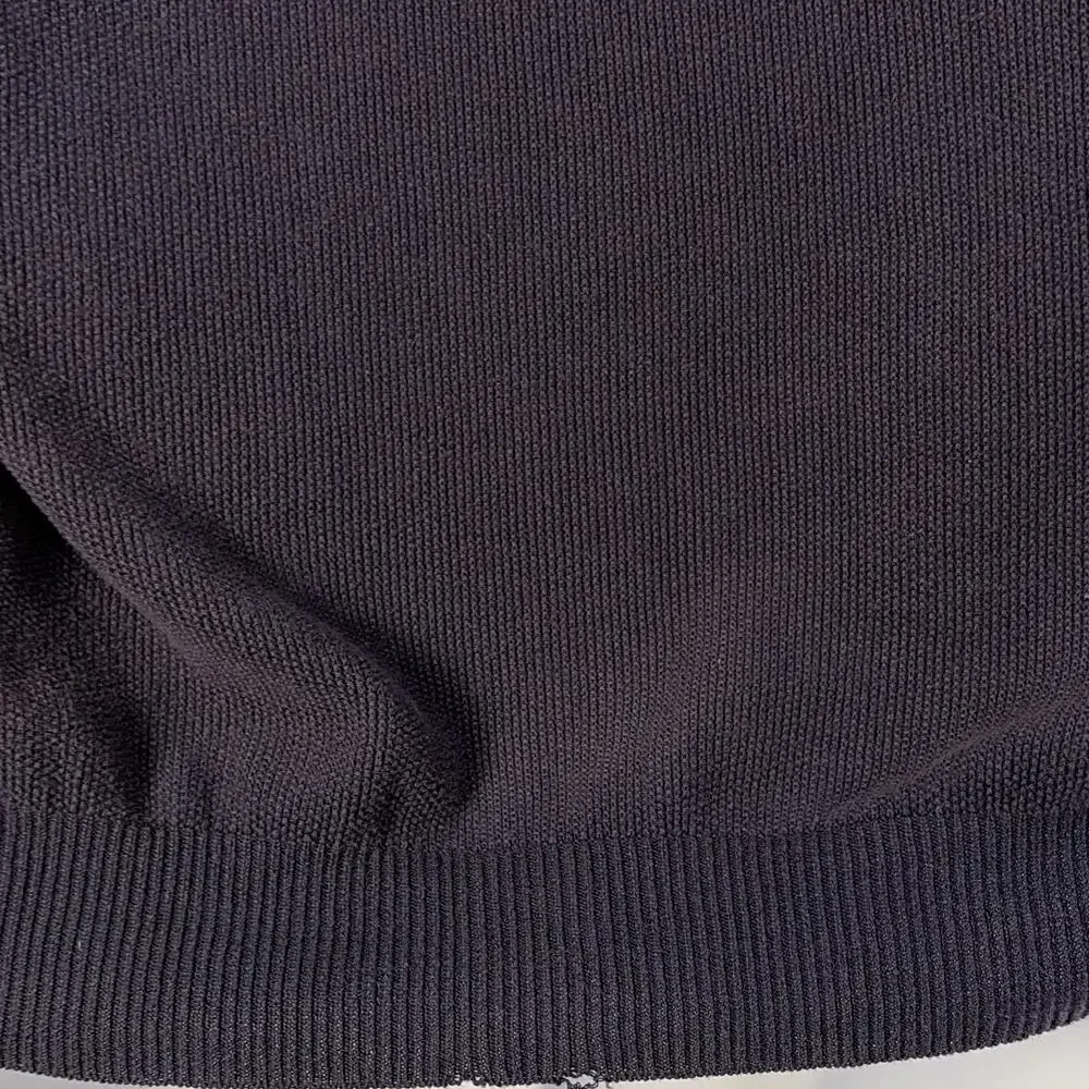 Lyle & Scott Navy Cotton Knit 1/4 Zip Mock Neck Sweater Vest Men's M